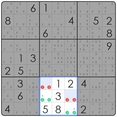 sudoku number combinations
